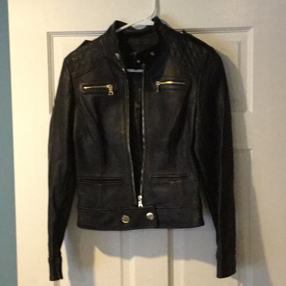 MODA international leather jacket